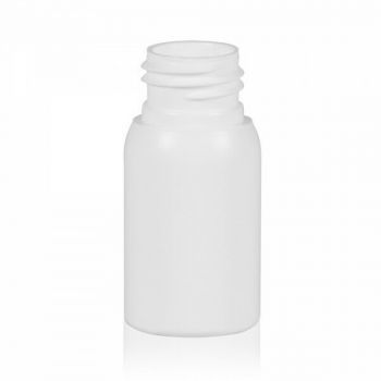 30 ml flacon Basic Round HDPE blanc 24.410
