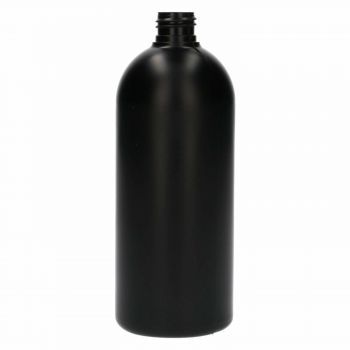 500 ml flacon Basic Round HDPE noir 24.410