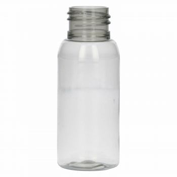50 ml flascon Basic Round 100% recyclé PET MOPET transparent 24.410