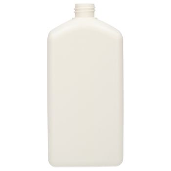 1000 ml flacon Standard Square 100% recyclé HDPE blanc 28.410