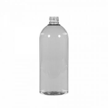 500 ml flascon Basic Round 100% recyclé PET MOPET transparent 24.410