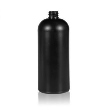 1000 ml flacon Basic Round HDPE noir 28.410