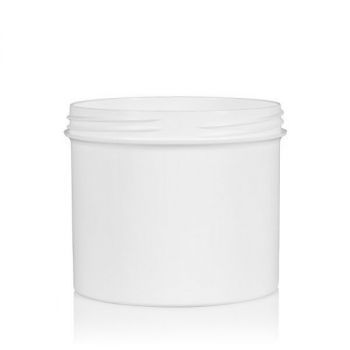 500 ml pot Soft cylinder PP blanc